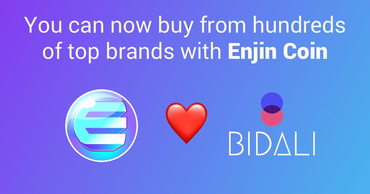 Bidali loves Enjin